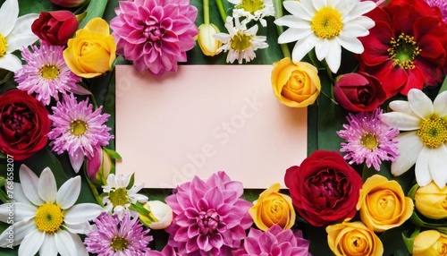 Background of spring flowers for card for the holiday. Women's Day. Selective focus © SANTANU PATRA