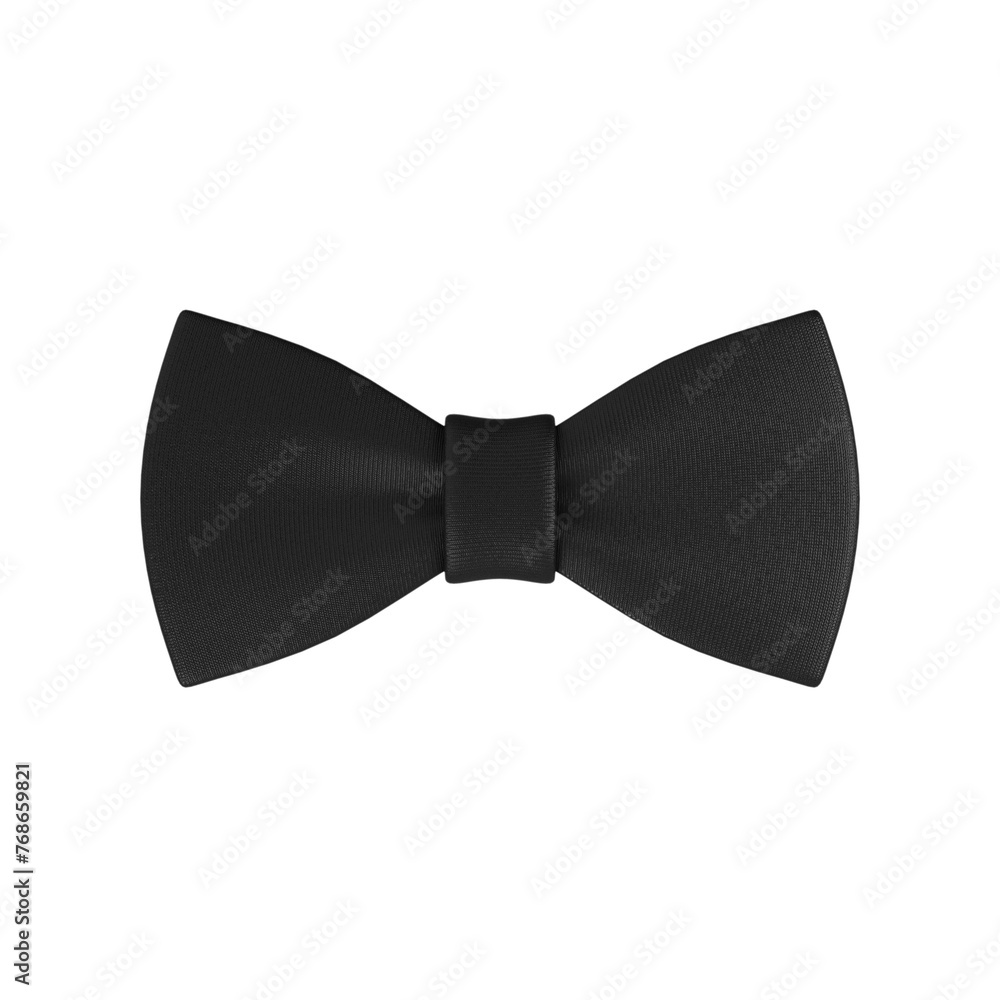 Black Modern Butterfly Tie. 3d Rendering Black Modern Butterfly Tie. 3d Rendering