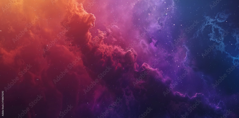 Abstract background of colorful nebula in space with stars, AI Generative. Abstract background of colorful nebula in space with stars, AI Generative.