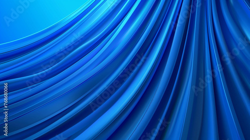 Bright blue dynamic abstract vector background with diagonal lines