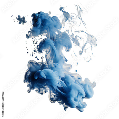 abstract blue smoke