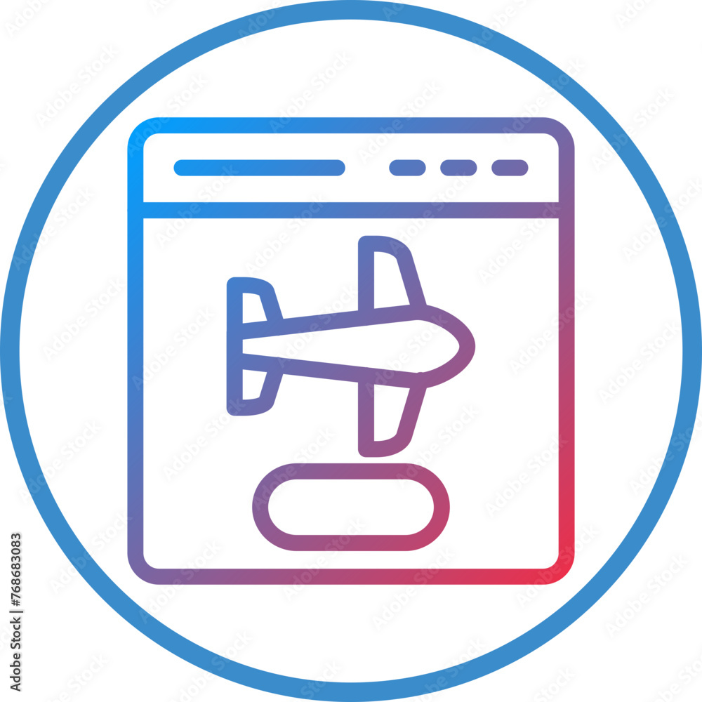 Vector Design Flight Booking Icon Style Vector Design Flight Booking Icon Style