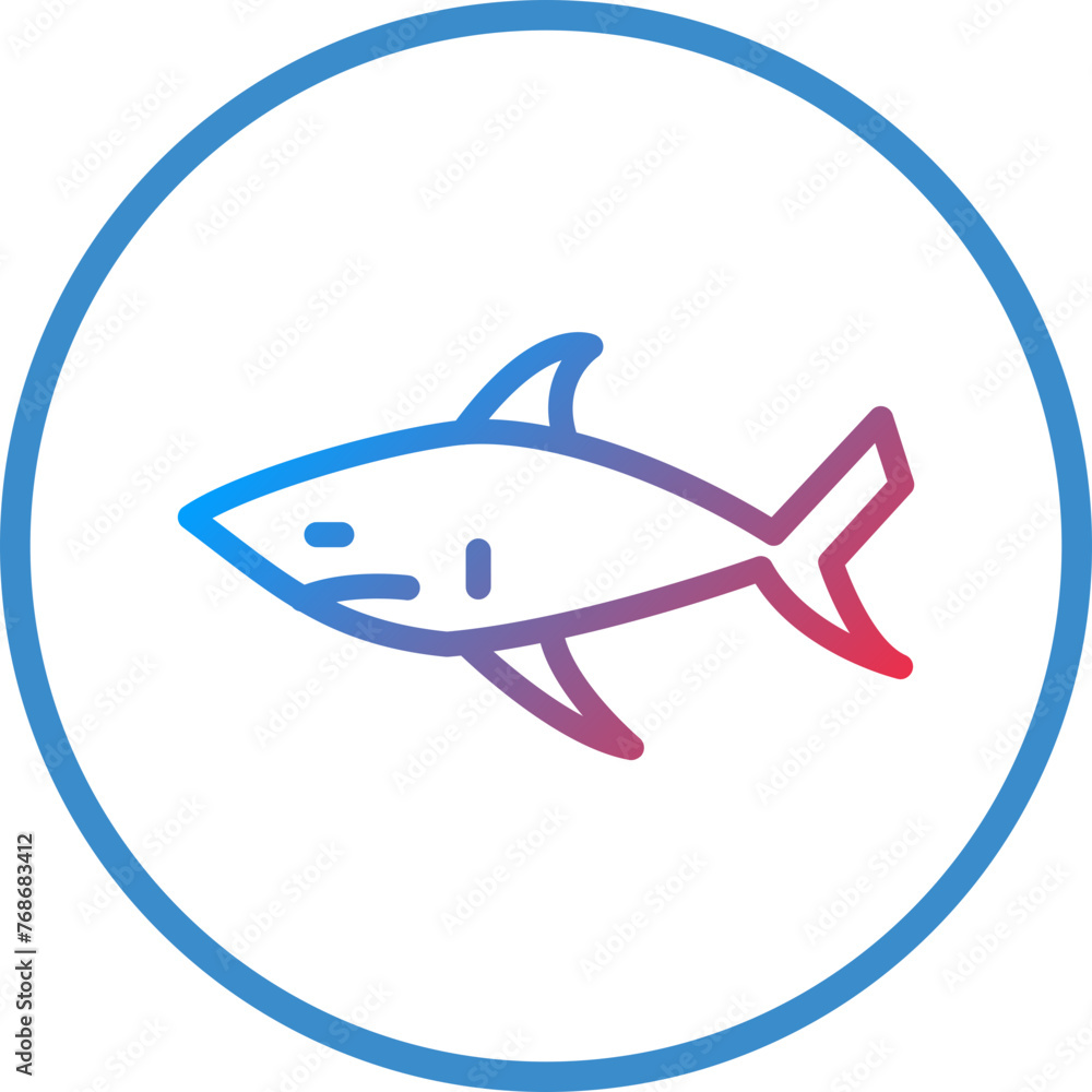 Fototapeta premium Vector Design Shark Icon Style