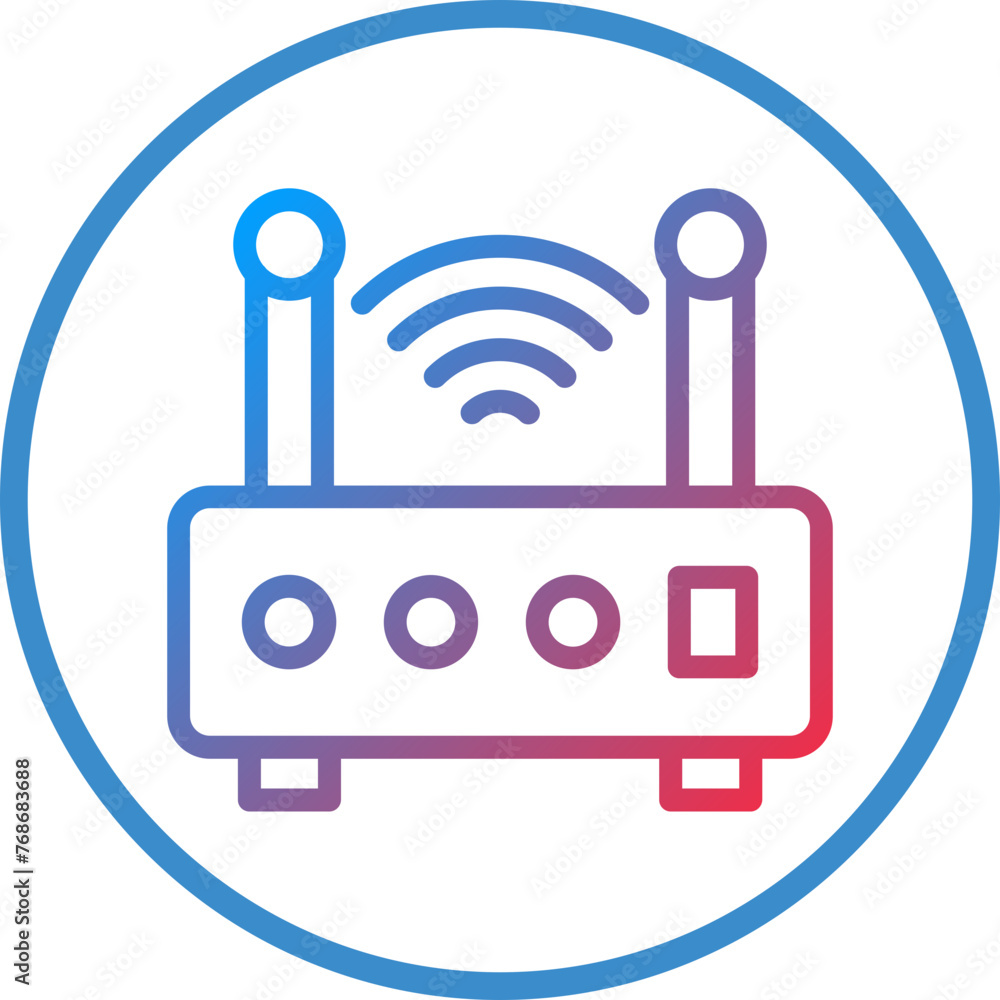 Vector Design Wireless Router Icon Style Vector Design Wireless Router Icon Style