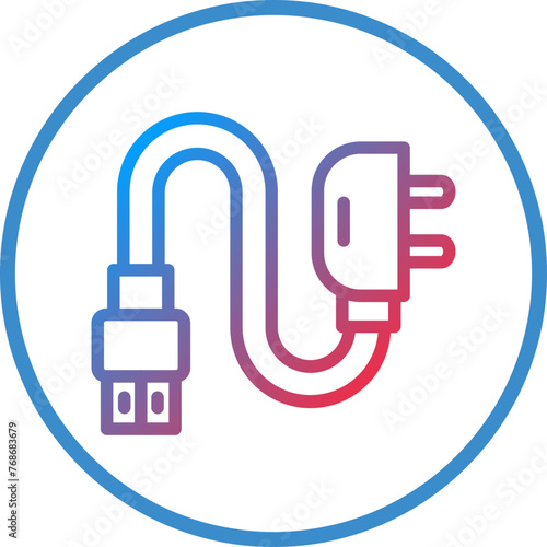 Vector Design Adapter Icon Style