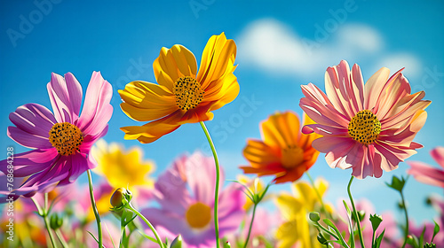 Blooming Serenity  A Meadow Alive with Color  Where Springs First Flowers Whisper of Renewal