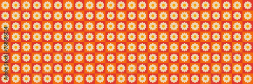 Trendy color seamless groovy background. Retro pattern 70s, 80s style