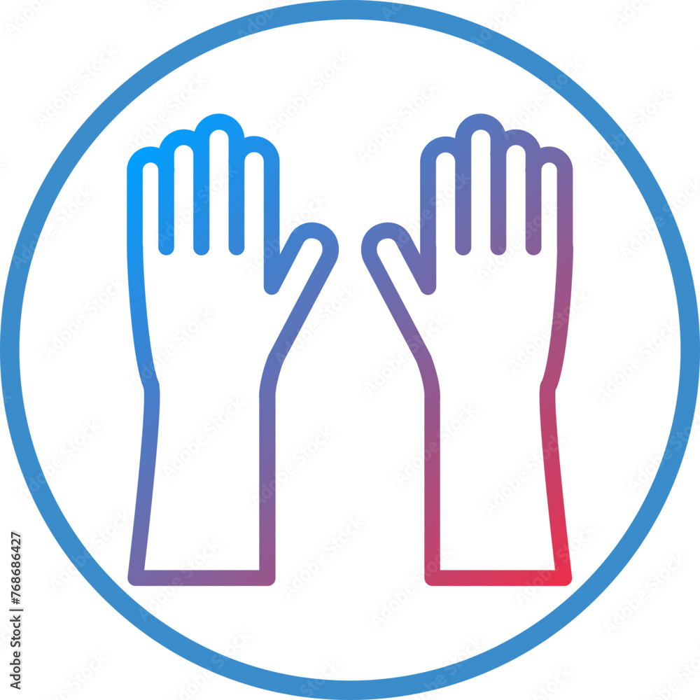 Obraz premium Vector Design Gloves Icon Style