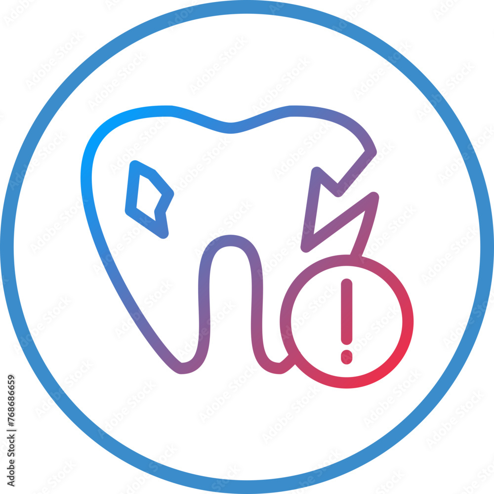 Vector Design Tooth Problem Icon Style Vector Design Tooth Problem Icon Style
