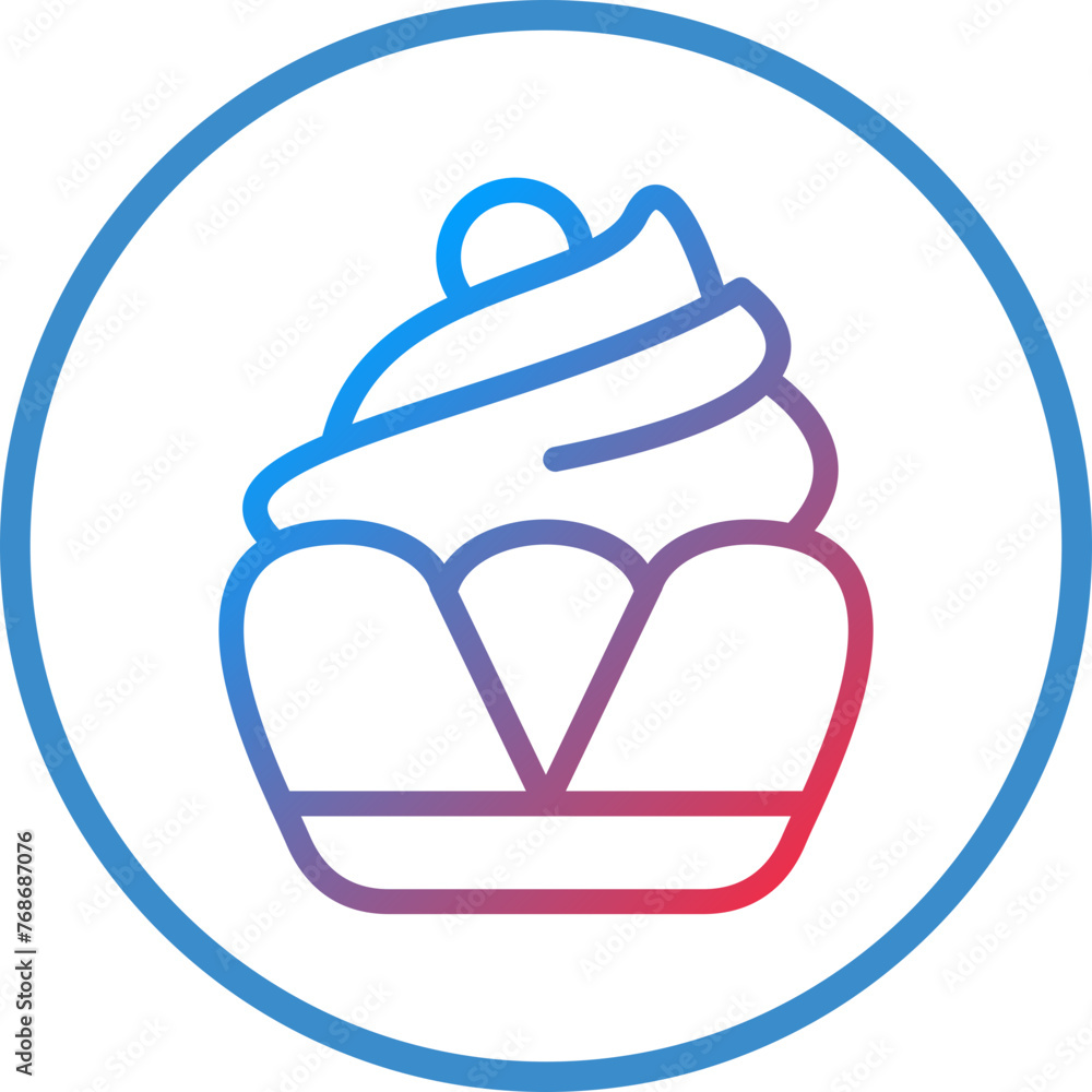 Vector Design Cupcake Icon Style Vector Design Cupcake Icon Style