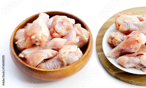 Fresh raw chicken wings (wingstick) photo