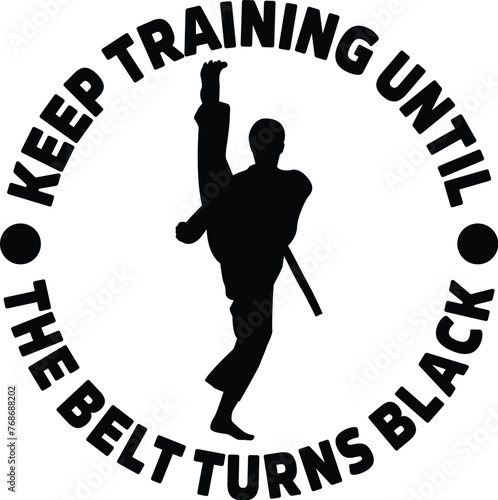 Taekwondo Vector Illustration, Fighter, Martial Arts, Quote,, Combat, Sport