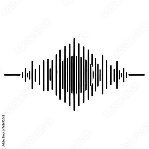 sound wave  Vector illustration