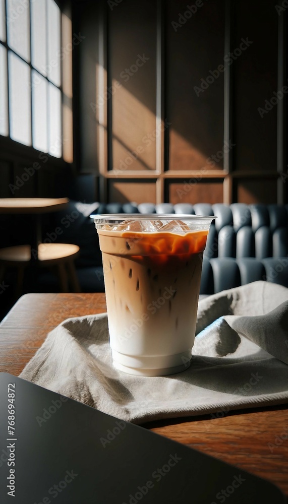 Iced Cold Brew with Cream Swirls Iced Cold Brew with Cream Swirls
