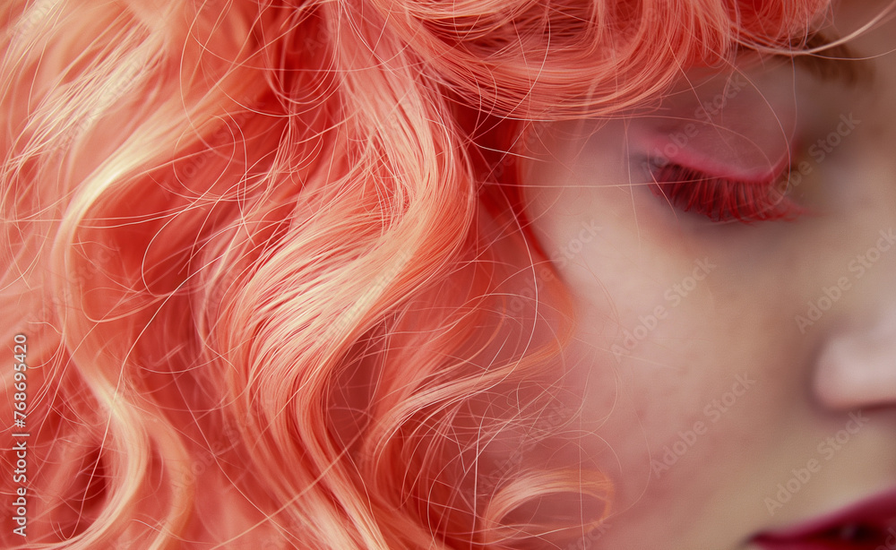 Peach Fuzz Portrait: A Close-Up Study