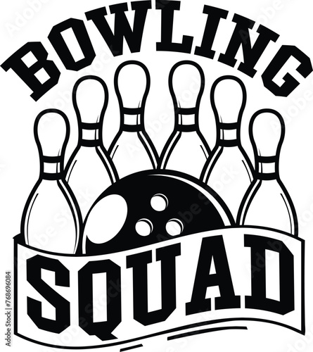 Bowling Illustration, Funny Bowling Vector Design,  Quote, Sport, Game