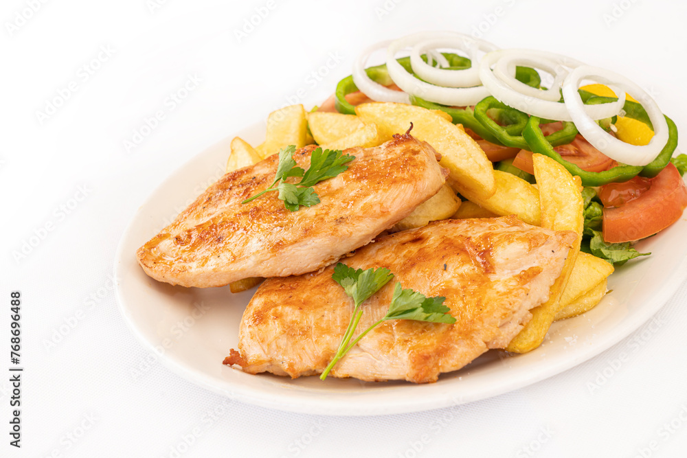 grilled chicken breast with salad grilled chicken breast with salad