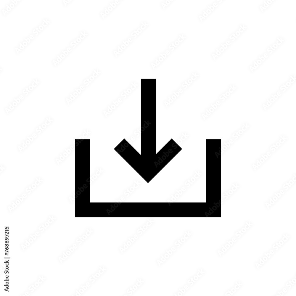 Download icon vector flat simple illustration on white background..eps Download icon vector flat simple illustration on white background..eps