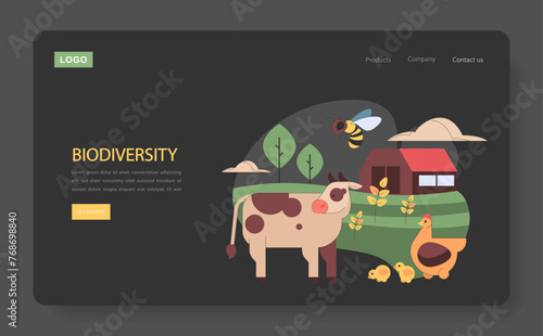 Biodiversity concept.
