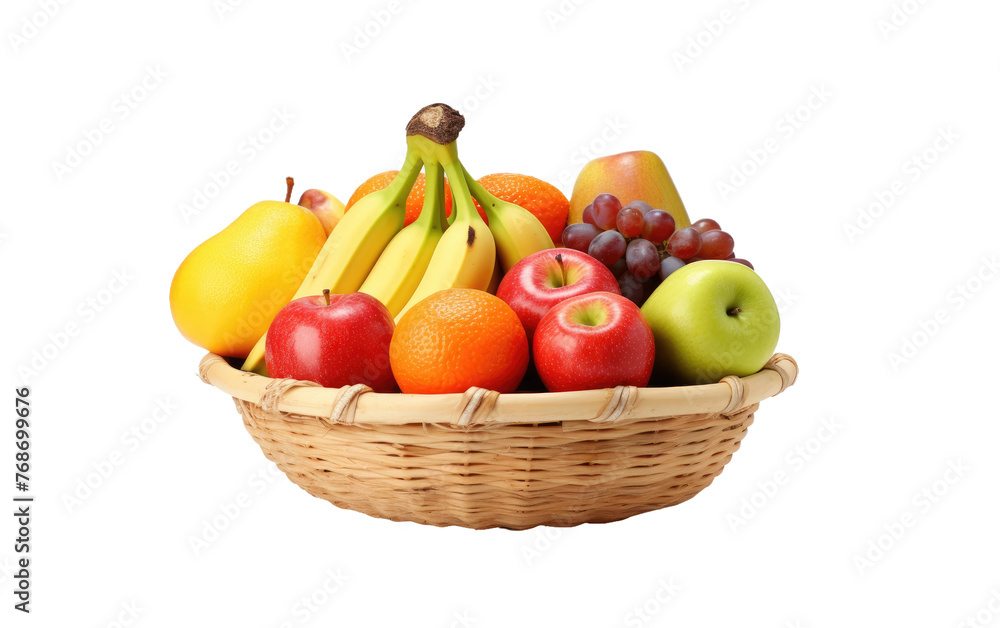 Sleek Fruit Basket Style Isolated on Transparent Background Sleek Fruit Basket Style Isolated on Transparent Background