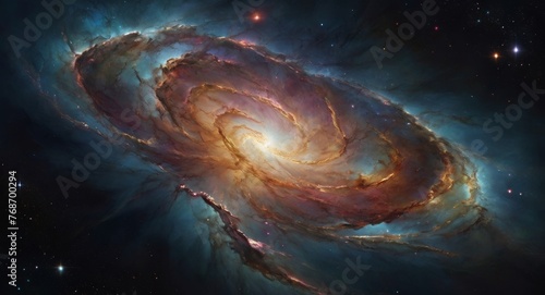 Cosmic dust on galaxy photo