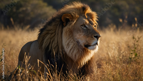 Powerful Lion: Majestic Wildlife Portrait