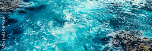 Deep Blue Ocean Waves: Texture and Motion Captured, Refreshing Summer Background