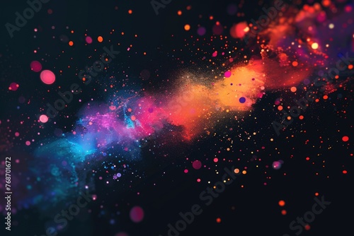 Vibrant Nebula Dust Particles Wallpaper