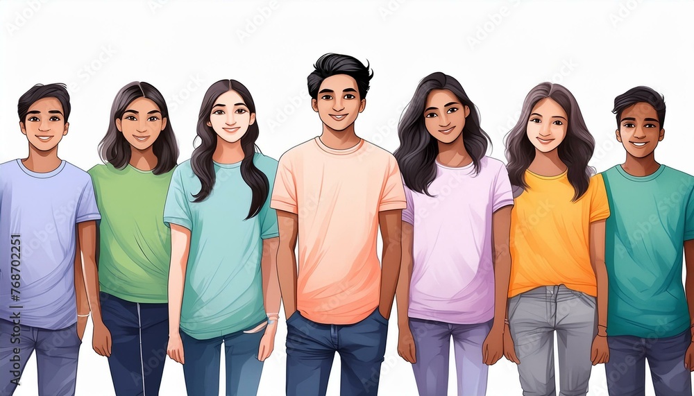 group of teenagers