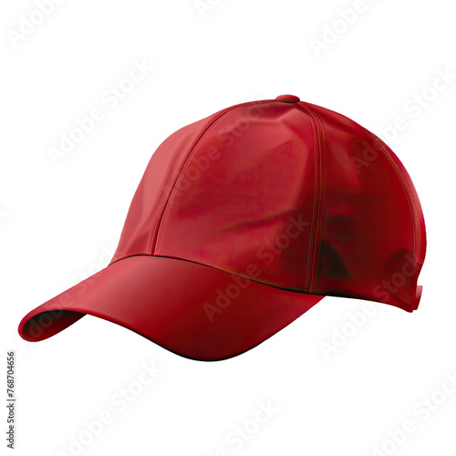 red cap on transparent background