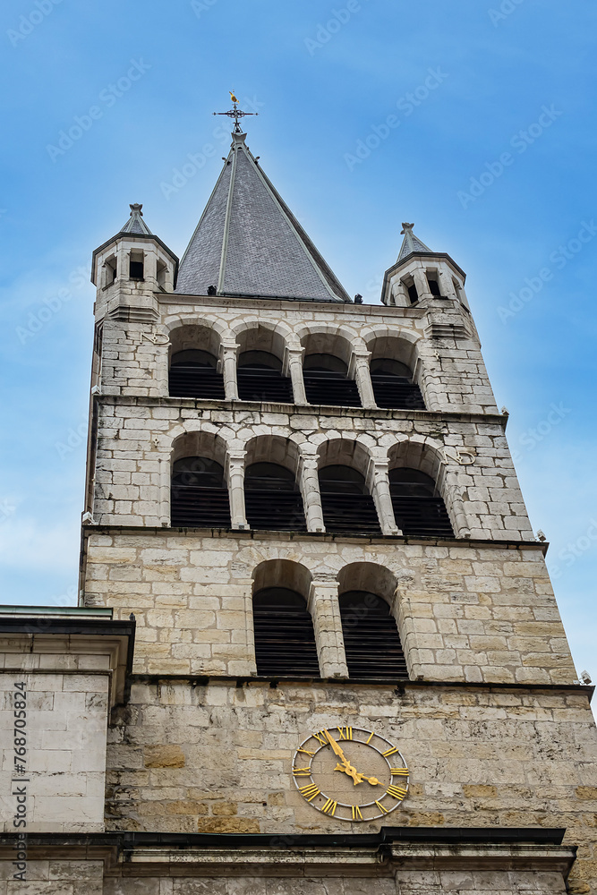 Church of Notre-Dame-de-Liesse (Eglise Notre-Dame-de-Liesse d'Annecy) was founded and constructed in XIV century by the counts of Geneva, Amedee III and Count Robert. Annecy, France.