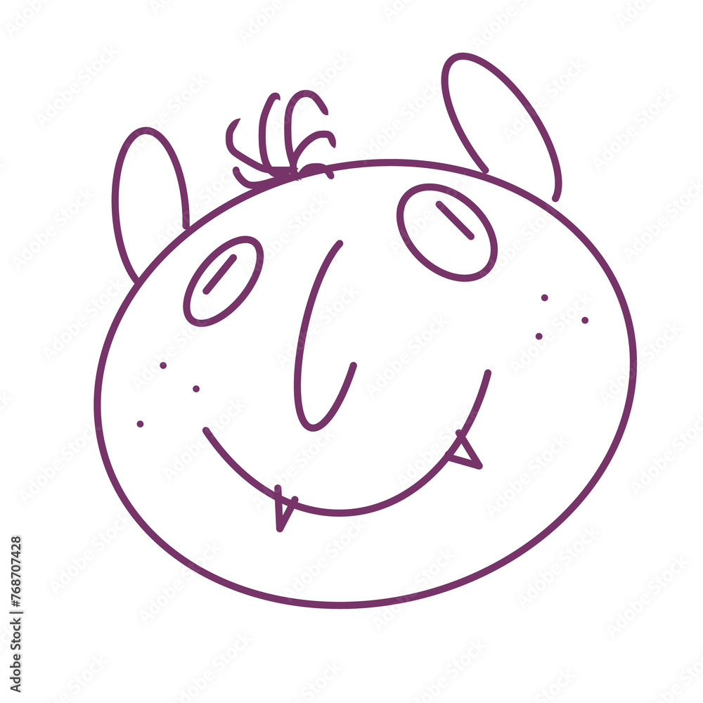 Obraz premium Drawing of a monster