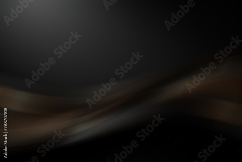 black elegant background with wave gold line modern luxury photo