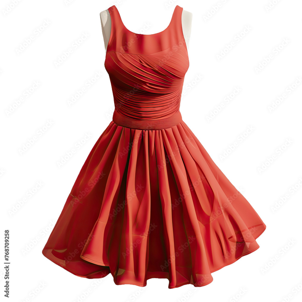 Sleeveless Dress Isolated On Transparent Background Sleeveless Dress Isolated On Transparent Background