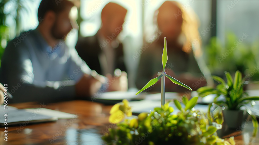 Obraz premium Recyclable company policy, economic policies against global warming, green energy plan, company policy, recyclable plastic policy, environmental policy