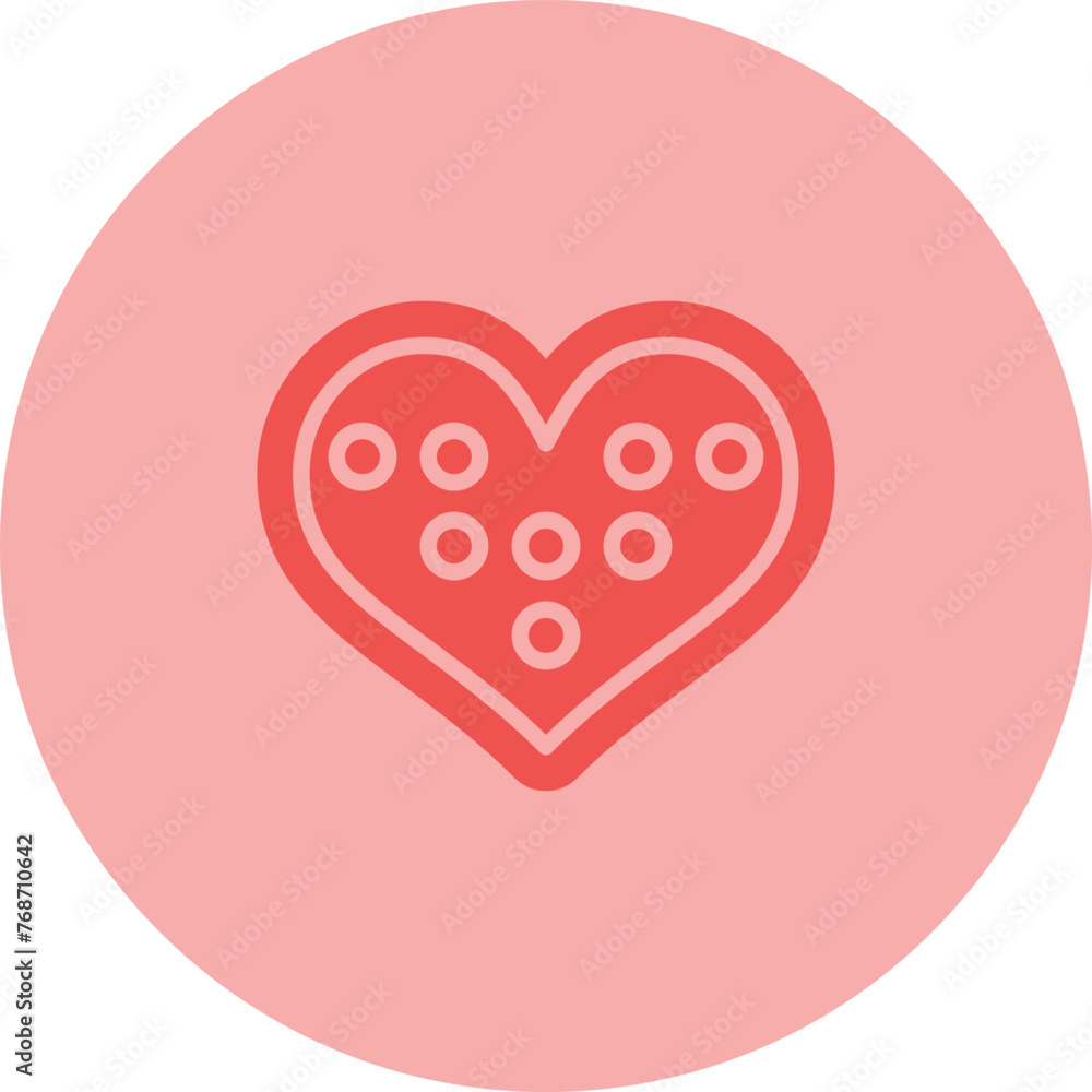 Chocolates in heart Box Vector Icon Chocolates in heart Box Vector Icon