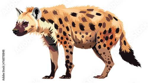 Hyena isolated on white background