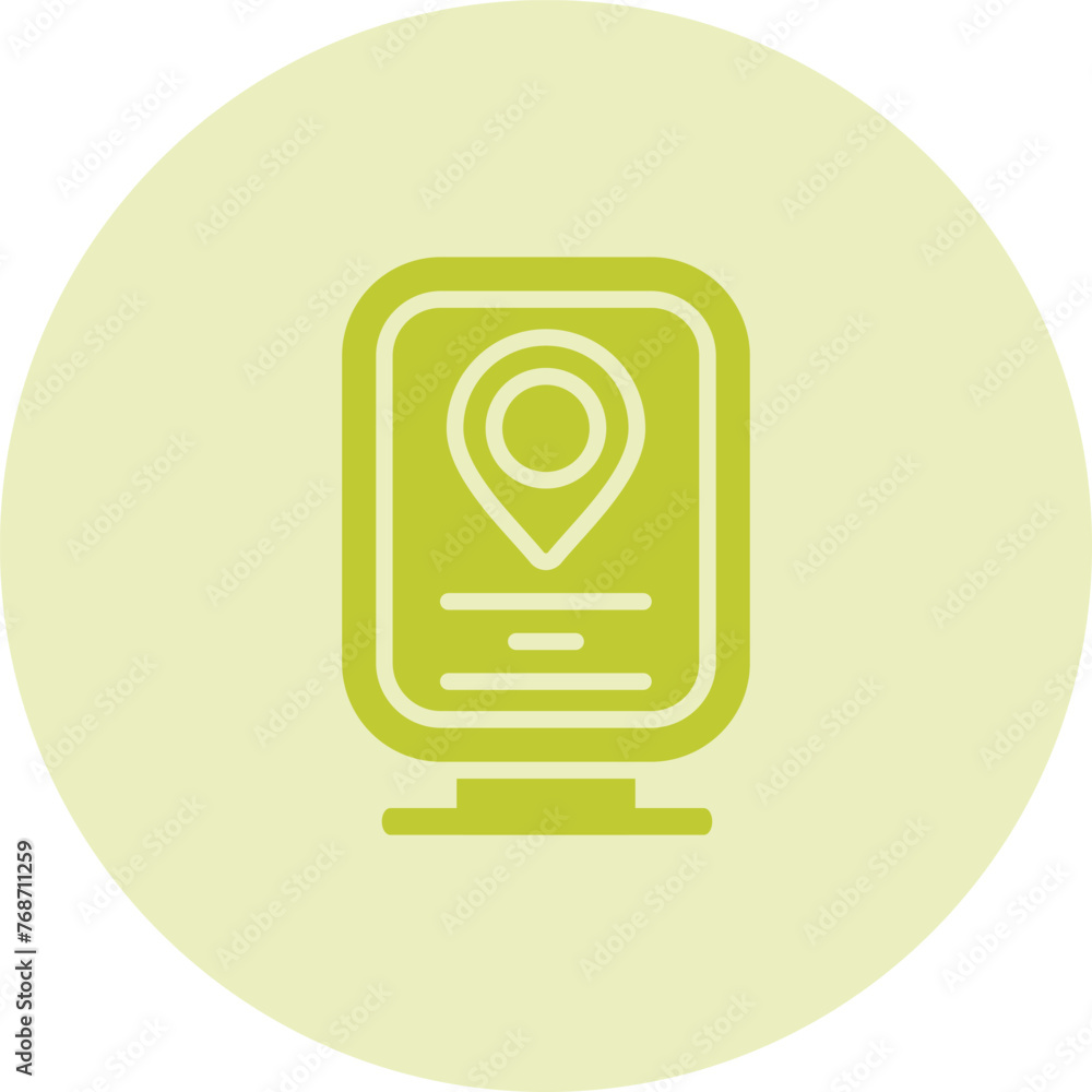 Interactive Display Vector Icon Interactive Display Vector Icon