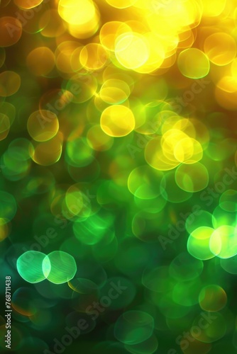 Soft green glowing light dots background