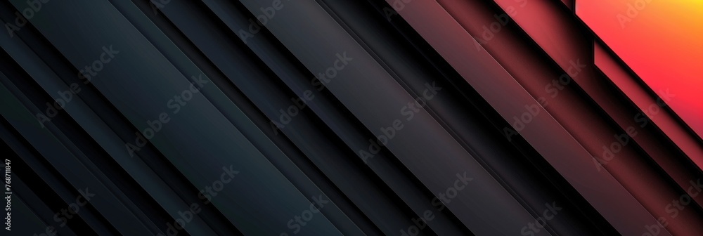 Fototapeta premium Modern Black Textured Lines Wallpaper