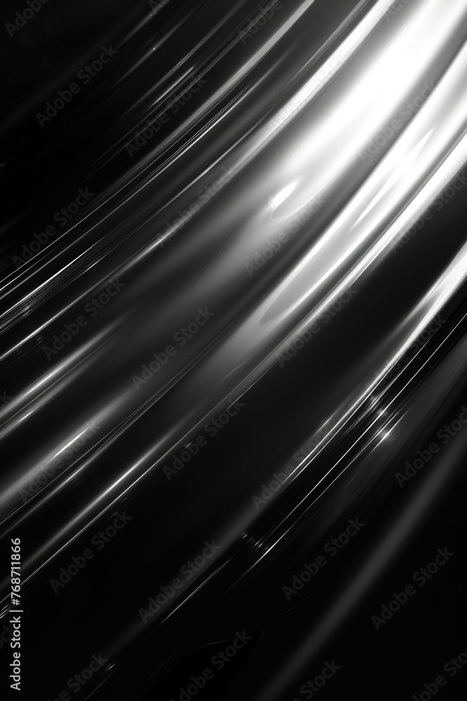 Sleek Silver Lines on Black Gradient Background Sleek Silver Lines on Black Gradient Background