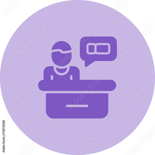 Support Ticket Vector Icon