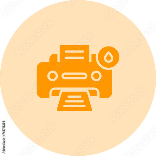 Inkjet Printer Vector Icon