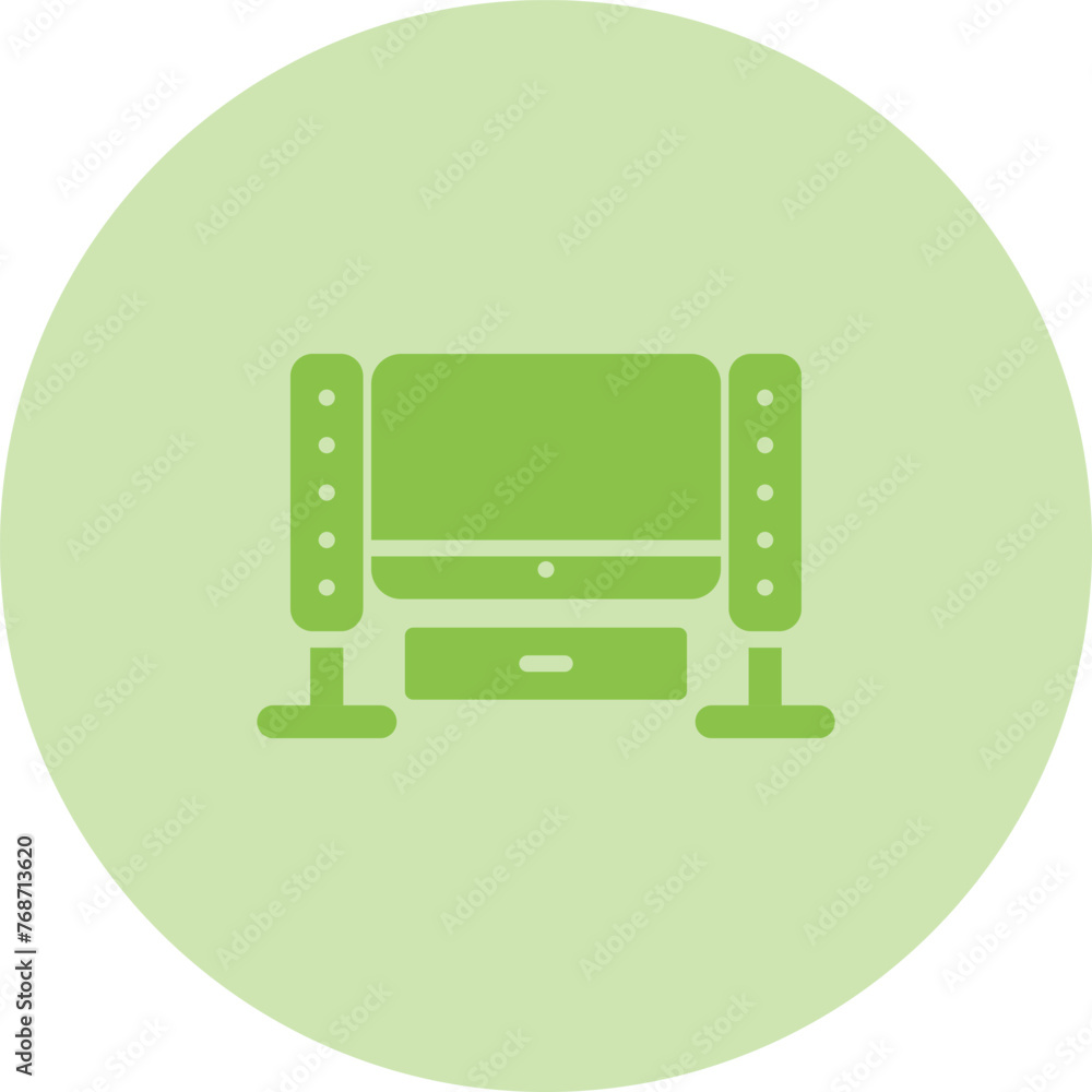 Home Theater System Vector Icon Home Theater System Vector Icon