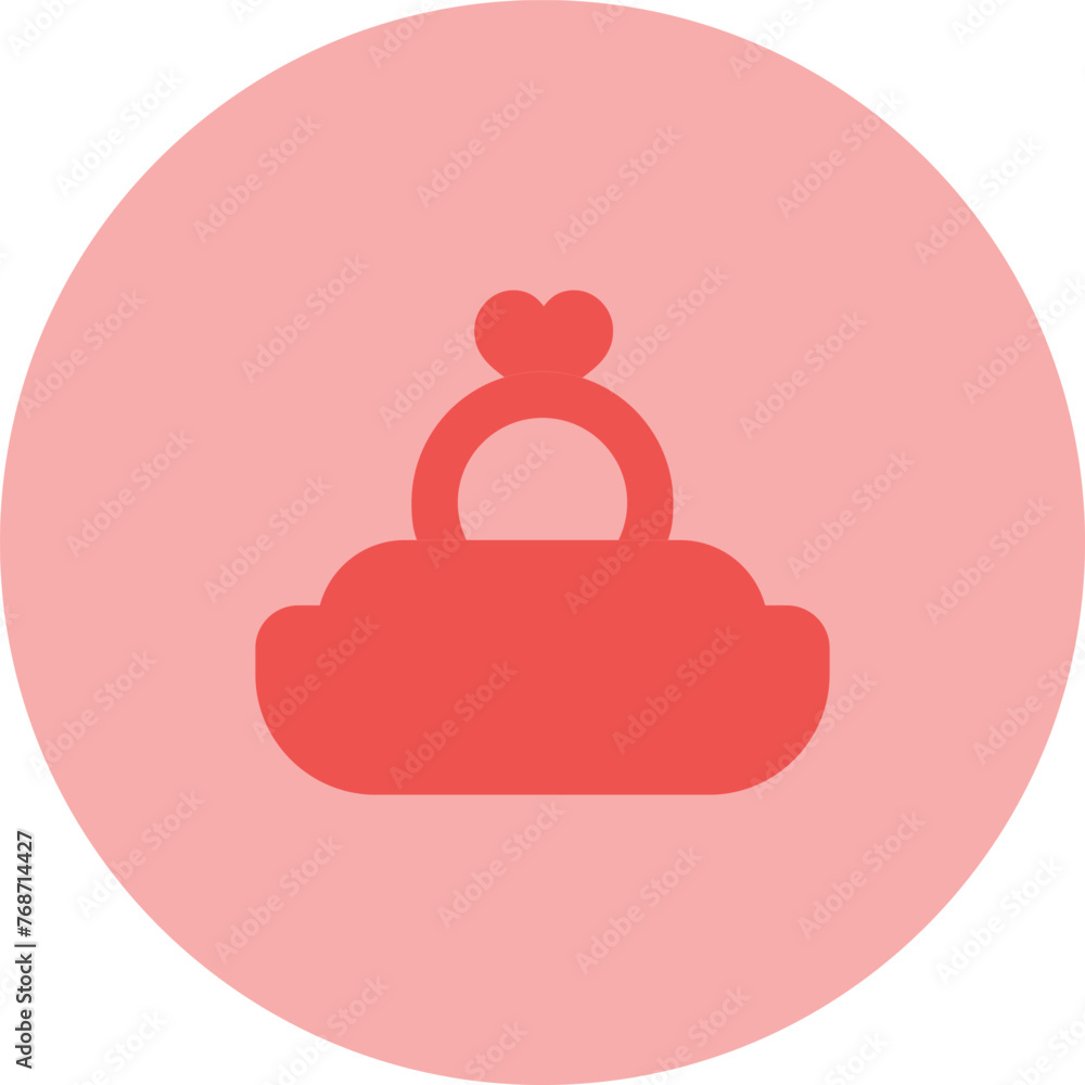 Heart Shaped Ring Vector Icon Heart Shaped Ring Vector Icon