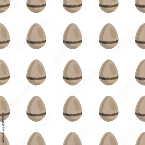 Illustration on theme seamless celebration holiday Easter with hunt colorful bright eggs