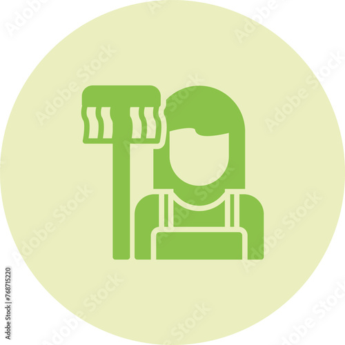 Housekeeper Vector Icon