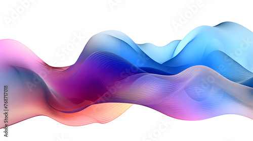 Digital technology purple and blue wave abstract graphic poster web page PPT background