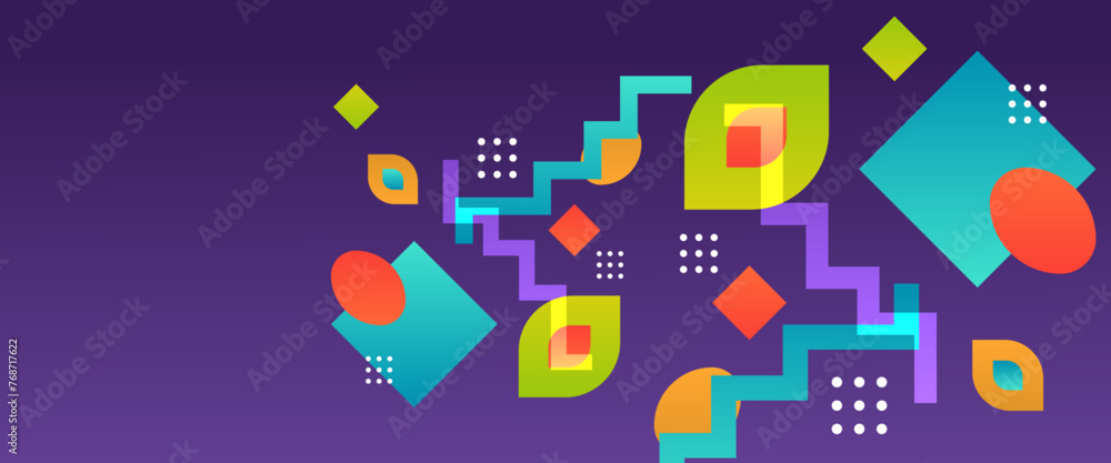 Green orange and purple violet vector abstract gradient geometrical shape modern banner. For website, banners, brochure, posters, flyer, card, and cover Green orange and purple violet vector abstract gradient geometrical shape modern banner. For website, banners, brochure, posters, flyer, card, and cover