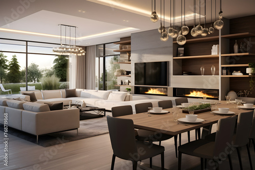 Luxurious Modern Living: Spacious and Sophisticated Home Interiors
